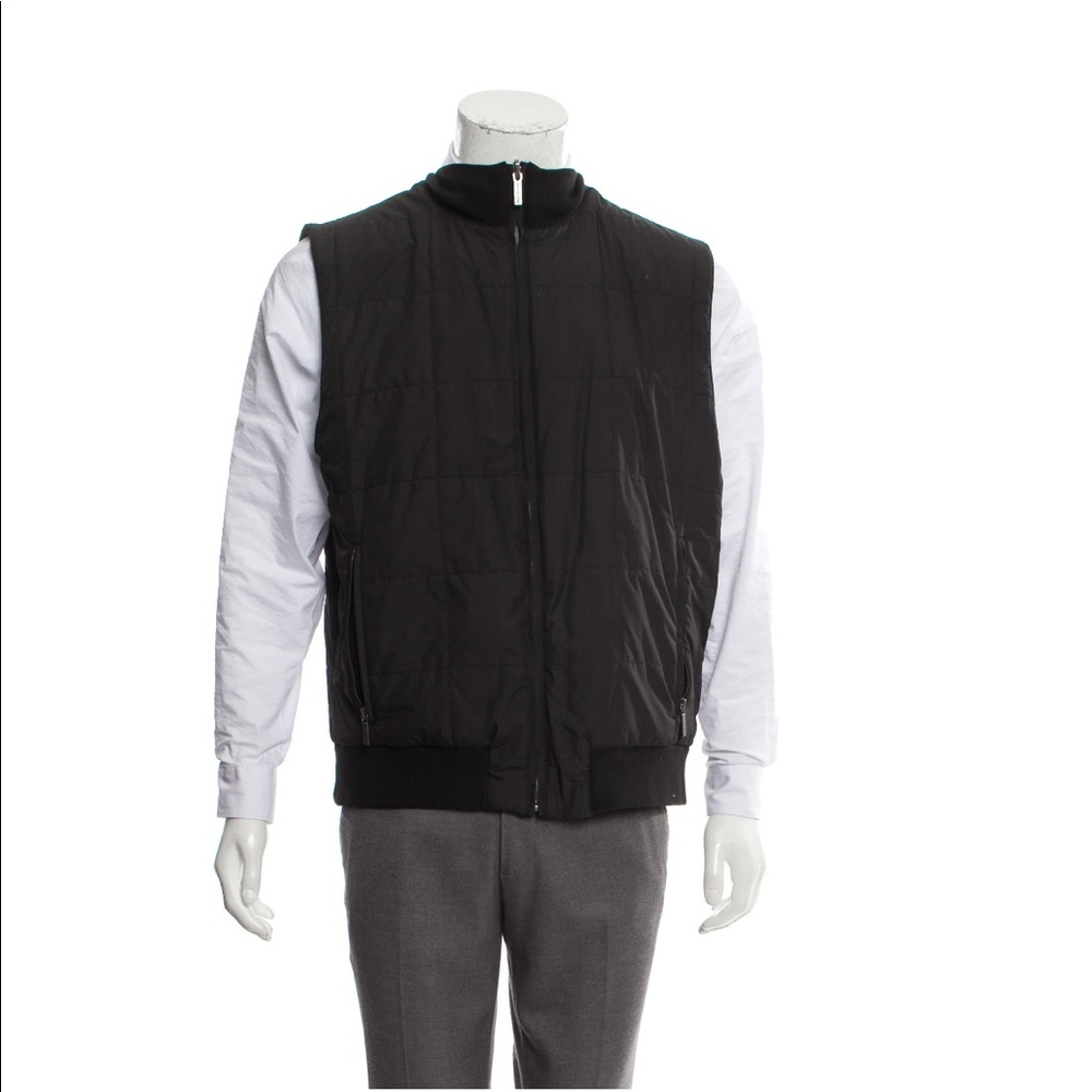 Men’s Michael Kors black reversible quilted jacket